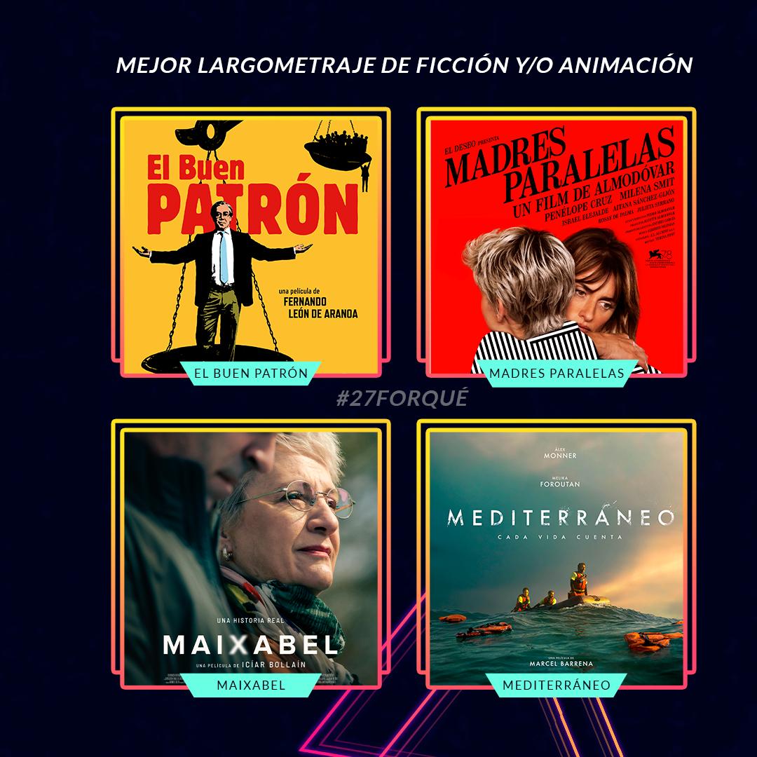 PremiosForque's tweet photo. Mejor Largometraje de Ficción y/o Animación
#27Forqué https://t.co/sjPXTgXXEy