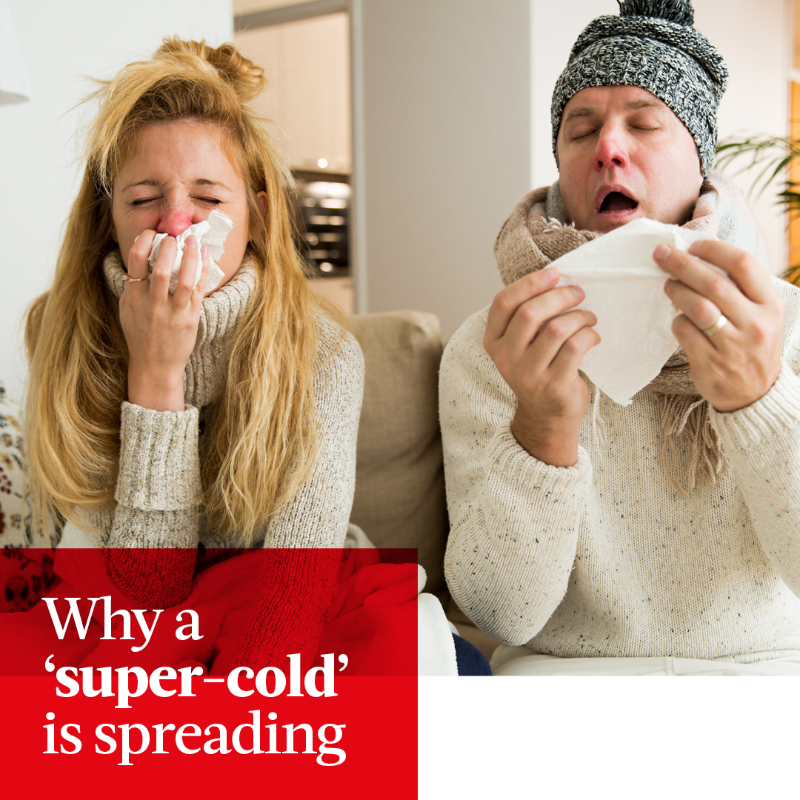TheWeekUK's tweet photo. Increasing number of Brits are complaining of ‘chainsaw’ throats and dripping noses