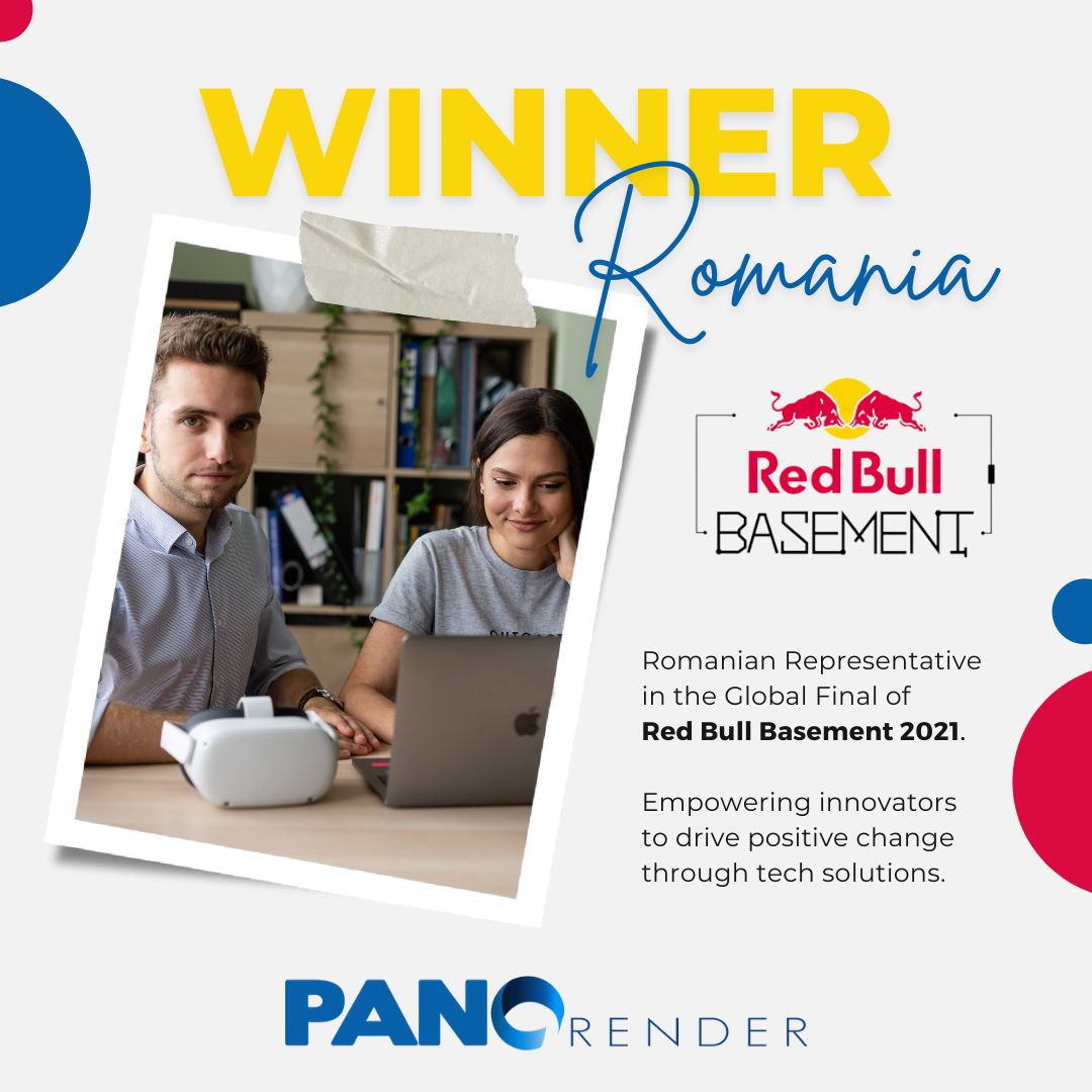 PanoRender's tweet image. We are proud to announce that PanoRender has been selected to represent Romania at the RedBull Basement 2021 international competition. 
We aim to offer innovative solutions for businesses affected by current world events. We prepare for the final stage that will be in Istanbul.
