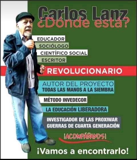 NinoskaAldazoro's tweet photo. HOY ES 11/11/2021
DÓNDE ESTÁ CARLOS LANZ?!
TIENE QUE APARECER VIVO Y SANO! https://t.co/JVRsPPaE0X