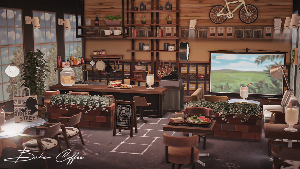 mii_a2mori's tweet photo. 「Baker Coffee」

難しいけど楽しい！！

#あつ森 #ハピパラ #ACNH  
#ハッピーホームパラダイス 
#AnimalCrossingNewHorizons https://t.co/1mwCalwooA