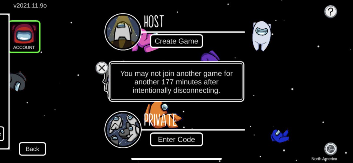 AlozaliaR's tweet photo. I literally quit the lobby due to hackers and now I can’t play at all. My favorite game for months now, deleting the app rn. So disappointed #amongussucks https://t.co/957QoVnbES