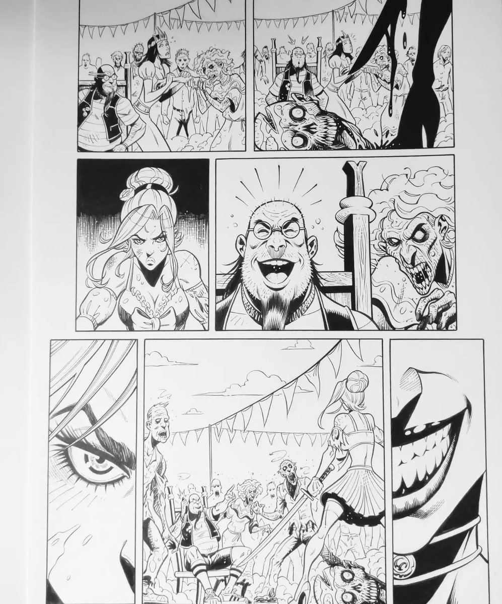 JordiTarragona6's tweet photo. Un par de pรกginas mรกs de "CINDERELLA VS ZOMBIES " Writer : @dave_franchini art: @tarragonagarcia . @zenescope #zenoscope #cinderella #zombies #ink https://t.co/oBBTEZLKHB