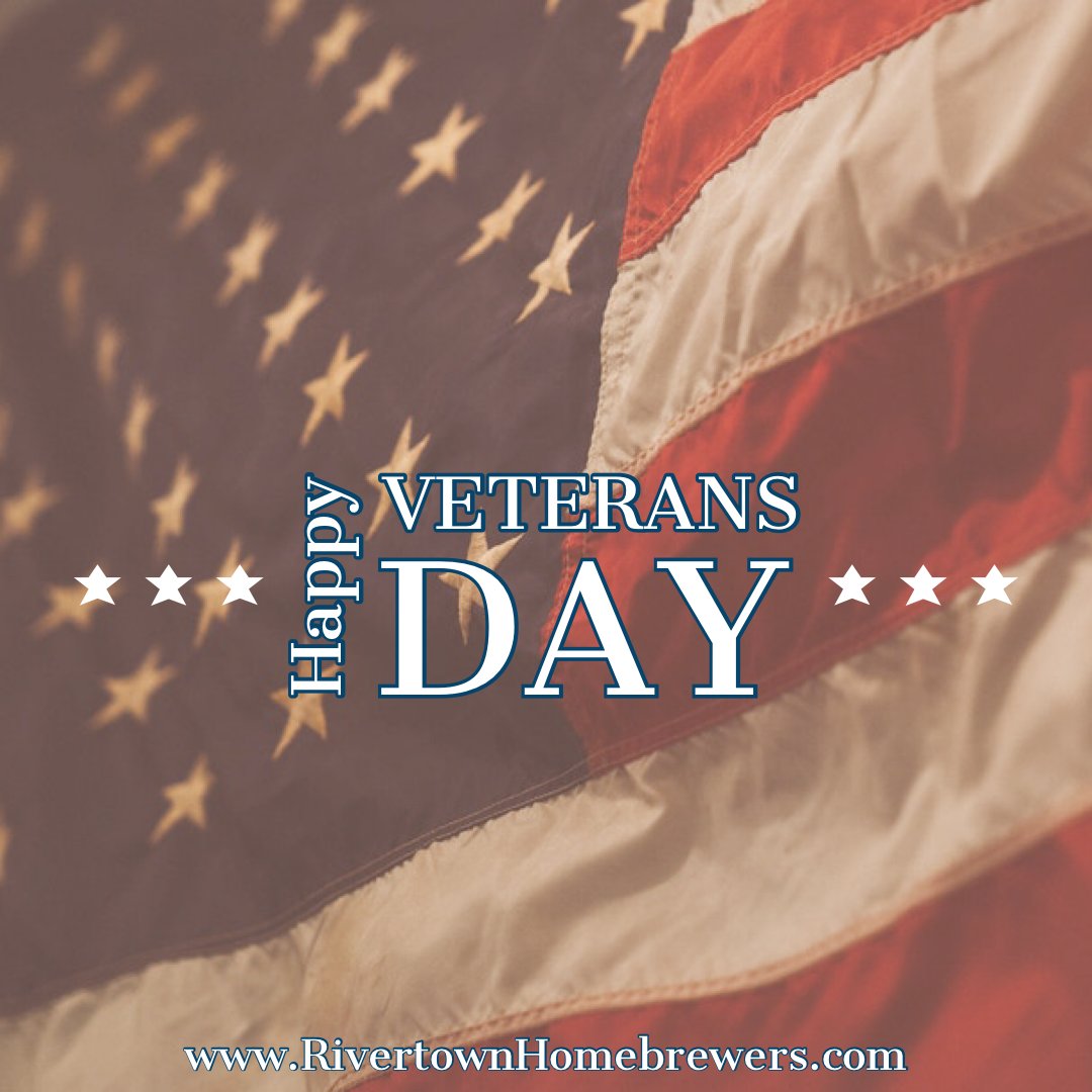 Happy #VeteransDay!  Thanks to all the vets out there!  We appreciate your service! 🍻