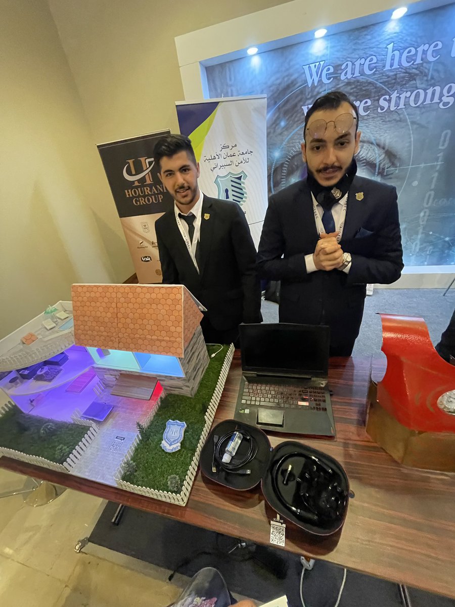 NoorHKJ's tweet photo. Speaking of good vibes at Jordan Design & Development Bureau (JODDB)’s #SOFEX #AIDTSEC2021, that wouldn’t have been possible without the energy of students, academics & startups present. ⚡️💪🏼🇯🇴 #عليهم
📍#AIDTSEC
#SOFEX #AI #Cyber #CyberSecurity #CyberDiplomacy #Sakaker
#سكاكر https://t.co/AR422uxJQ8