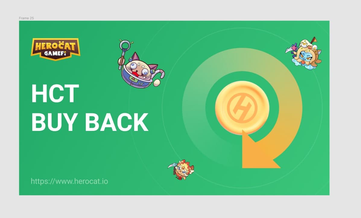 HeroCatGameFi's tweet photo. 📣📣📣
Dear members of the Herocat community

✅ HCT increasing the amount of buyback activity opened! 
✅ All community members can participate in this event with unlimited buyback amount, on a first-come, first-served basis

#HEROCAT

👉Here is the link: https://t.co/ht8Z1BZenq https://t.co/cNGTV5kuhI