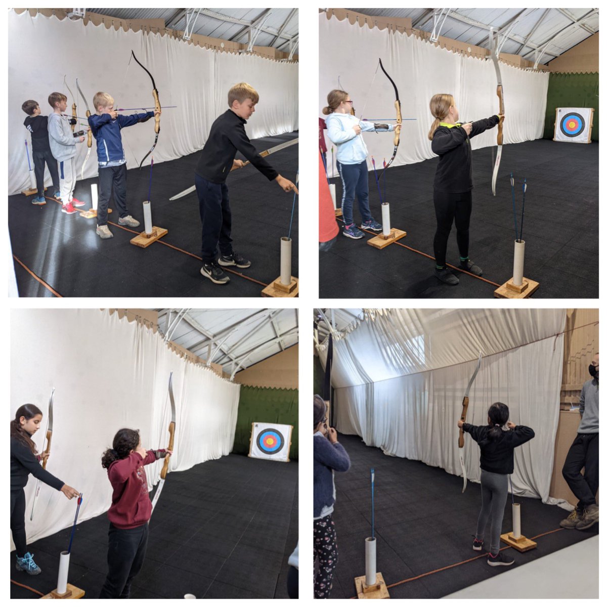 HarpAcademy1's tweet photo. Archery for the other half of Dahl class, swapping activities after lunch 🏹 #fellowshipafloat #pe https://t.co/aahwHg2vFp