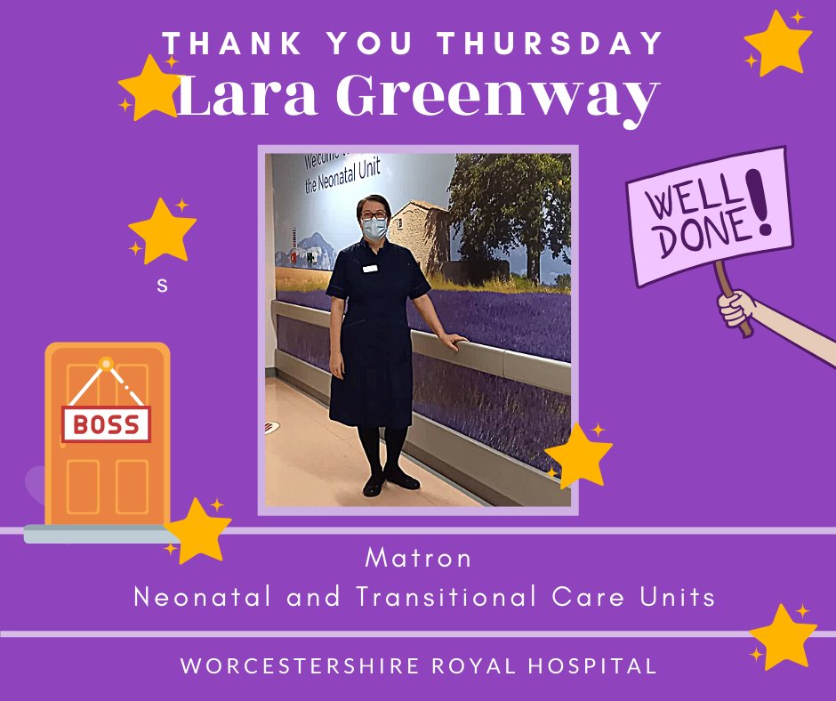 WRHNeonatal's tweet photo. This week on Thank You Thursday it's thank you to Matron of the Neonatal & Transitional Care Units, Lara Greenway. Lara has just been nominated for a BOSS award - a new award created by Libby Mae's Little Angels - for going above and beyond. Well done Lara!👏 @LibbyMaesAngels https://t.co/dKa2bg9p9n