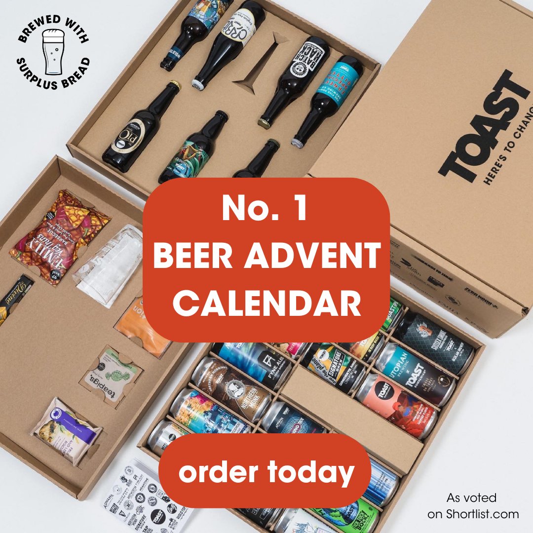 ToastAle's tweet photo. 🙌Whoop whoop!
Our Companion Case is the NUMBER 1 beer advent calendar on @ShortList. £26 from each one goes to good causes + it’s limited edition, so get yours before they go👉 https://t.co/Kk2nQu4kkV
#BeerAdventCalendar #EthicalBeer https://t.co/oh18uiOzRH