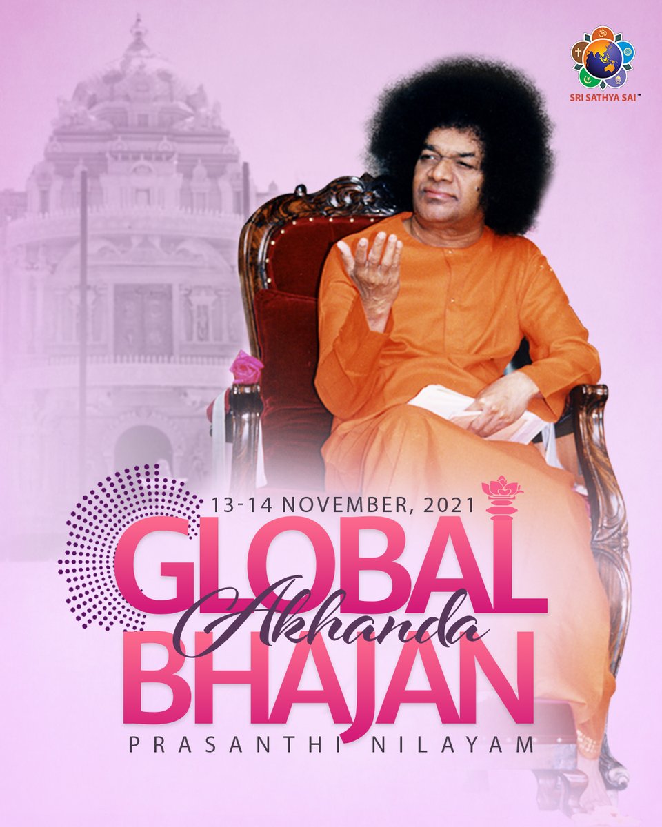 TheSathyaSai's tweet photo. #GlobalAkhandaBhajan-2021 | Prasanthi Nilayam | Program Schedule
Here is the #ProgramSchedule for #GAB2021 in Sai Kulwant Hall, Prasanthi Nilayam and we will also be sharing shortly the details of participation in GAB from Sai Centres across India and several parts of the world. https://t.co/tfaEfXNzPM