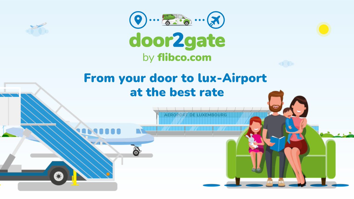 🔥 Door2Gate just arrived in Luxembourg!🔥
You can now book your Door2Gate shuttle to Lux-Airport! Be part of the revolution and book the smartest solution to get to the airport! 
Find out more👉 bit.ly/3oigZPp 
#hotnews #flibco #door2gate #luxembourg #airportconnection