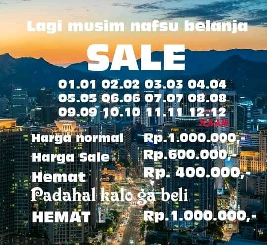 ada_fari's tweet photo. Tanda kecanduan belanja, boros dan berlebihan, tidak membedakan antara kebutuhan dan keinginan.
Terus belanja walaupun harganya mahal. https://t.co/wNWALEL4n5