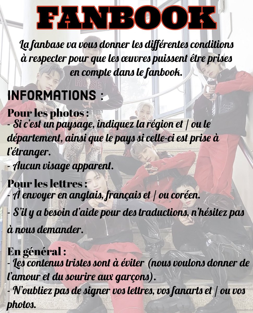 Blitzers_Fr's tweet photo. [📣] ANNONCE

Hello tout le monde 
La fanbase vous présente son premier projet : un fanbook dédié aux garçons pour leur premier anniversaire

Vous avez plus d’informations sur les images ci-dessous

⚠️ Réception : du 11/11/2021 au 15/03/2022

🐿 https://t.co/6yDRggNAZp