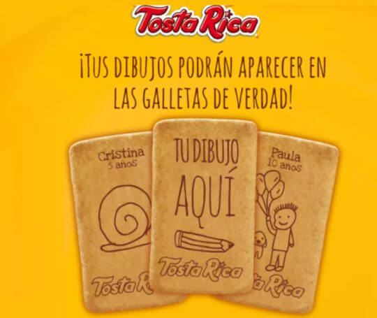 paulafdezmkt's tweet photo. El crowdsourcing es una acción en la que se pide al cliente que realice algo para la marca. La marca Tosta Rica pide que subas tu dibujo y puede que salga en una de sus galletas. https://t.co/TKbYguXWRK