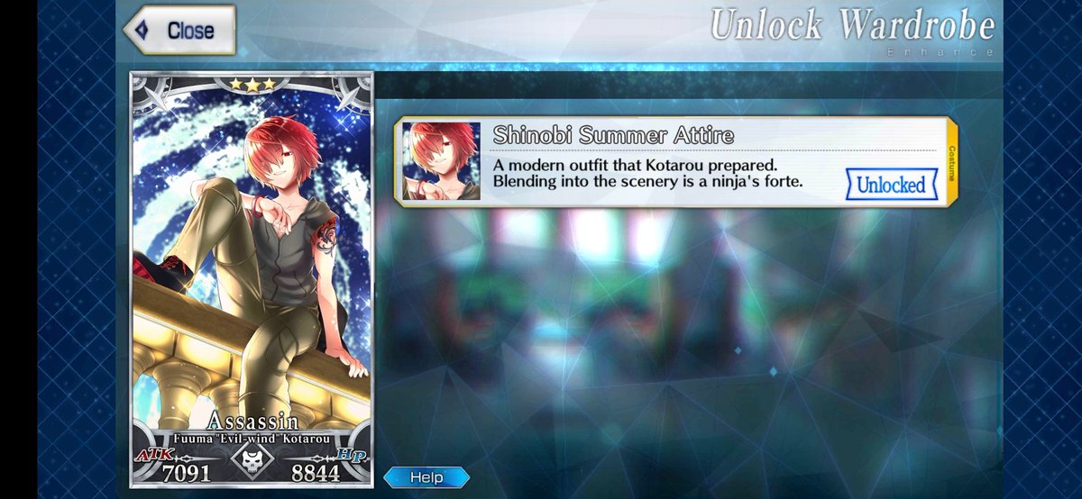 ShinnTypeMoon's tweet photo. Fuuma Kotarou Costume Dress Shinobi Summer Attire โค๏ธ#FGO #FateGOUSA #FateGO #FuumaKotarou #assassin #costumedress #ShinobiSummerAttire #Evilwind #FateSeries #AllInLasVegasChampionshipMatchSevenDuelsofSwordbeauties #amazing https://t.co/zEPlyyWcdl