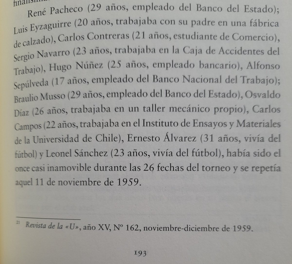 gvillafranca's tweet image. Un 11 de noviembre de 1959, el Ballet lograría su primera estrella al vencer 2x1 a Colo Colo en la final. ¿De qué viviían los 11 Leones que ese día entraron a la cancha? Extracto de #TodaLaHistoriaDeLaU