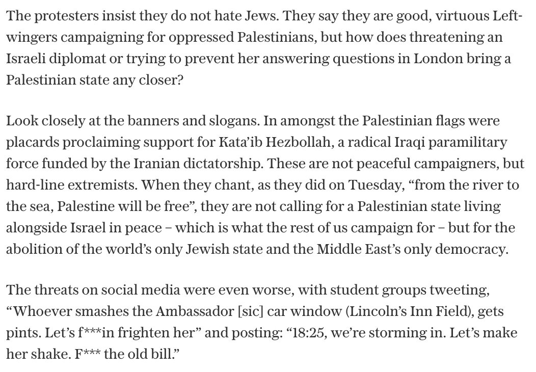 NJ_Timothy's tweet photo. An important piece by @LordIanAustin, on the disgraceful threats against the Israeli ambassador at the LSE. https://t.co/ERst1gwIW7 https://t.co/UuvbnSXBiD