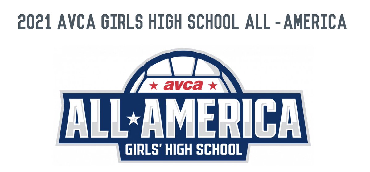 Jaci Drinnon and Ali Morris - 2021 AVCA HIGH SCHOOL HONORABLE MENTION ALL-AMERICA Congratulations #clubunite18national