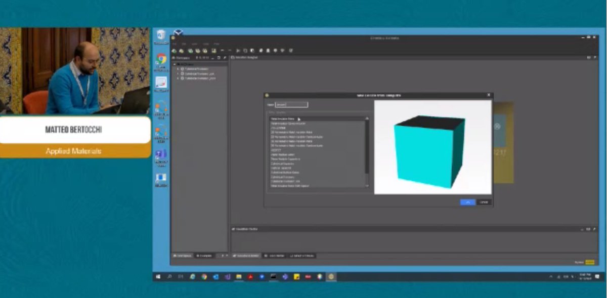 intersect_eu's tweet photo. For all of those who want to know more about our #IM2D, #interoperable #materialtodevice #simulationplatform, Matteo Bertocchi from @Applied4Tech is now illustrating a first demo #intersectworkshop https://t.co/zAYiptUrEU