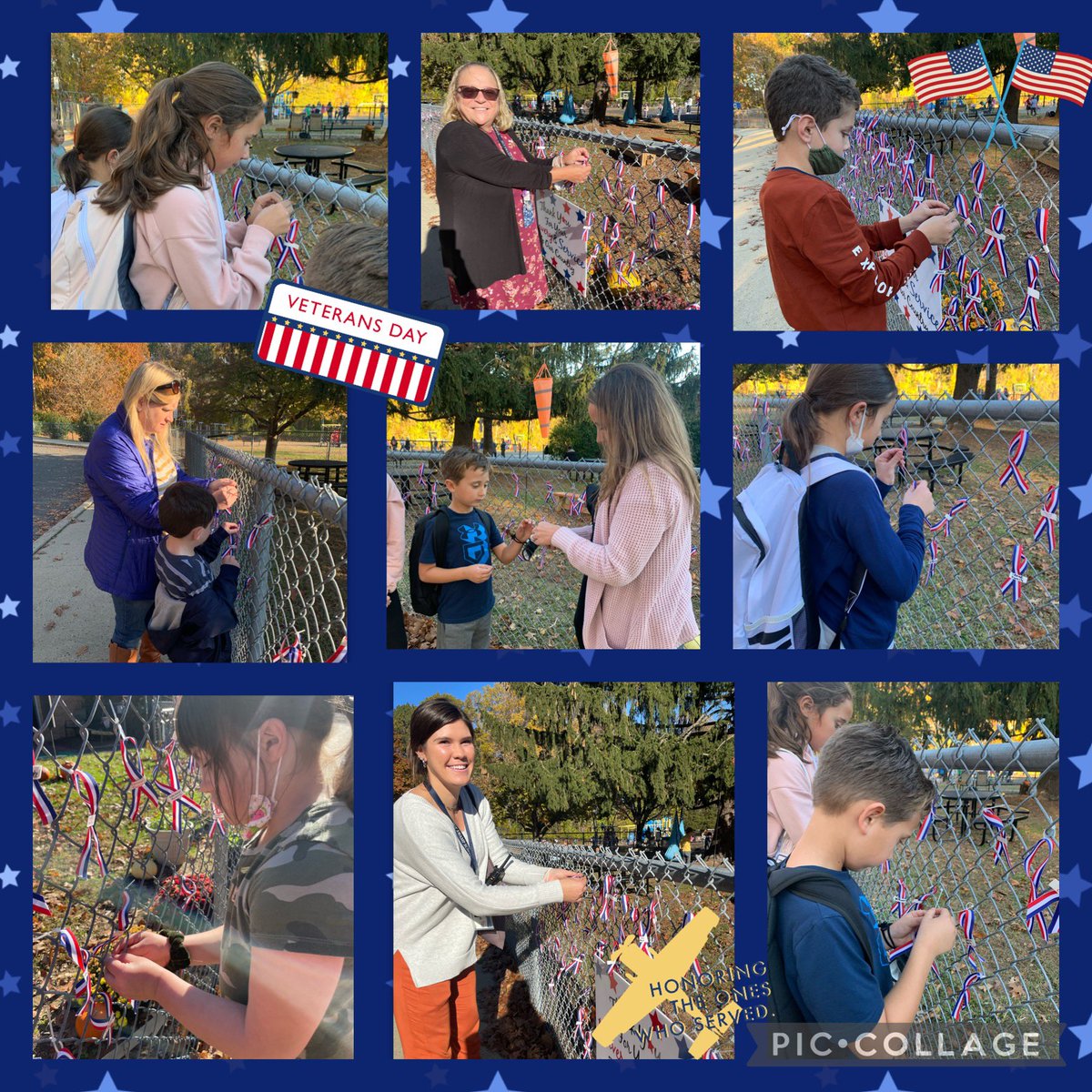 It is so amazing hearing each story and hearing who each person is honoring with their family ribbon. Thank you to our community for coming together to honor those we lost. #americanpride #nutswamppride ❤️🤍💙 @NutSwampTigers