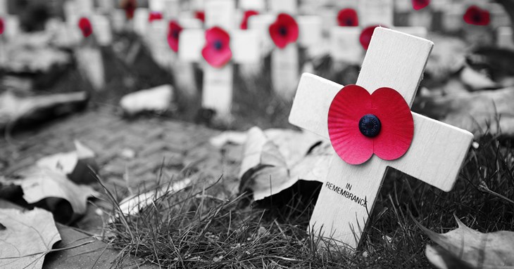 They shall grow not old, as we that are left grow old: 
Age shall not weary them, nor the years condemn.
At the going down of the sun and in the morning
We will remember them.