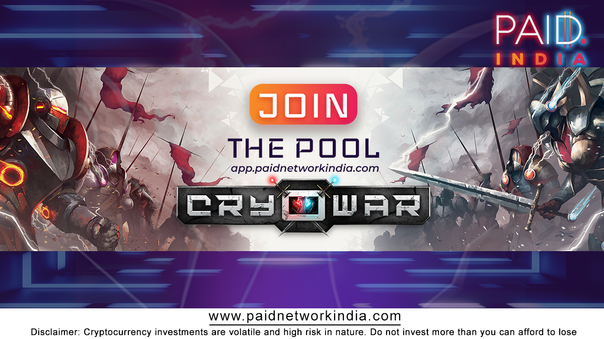 Jump right into the battle if you have whitelisted successfully on Cryowar IDO 🎮
<a href="/CryowarDevs/">Cryowar</a> 

#PaidIndia #IDOLaunchpad #GetPAID #IDO #Auction #starts #open #check #fundallocation #Cryowar #Jointhepool