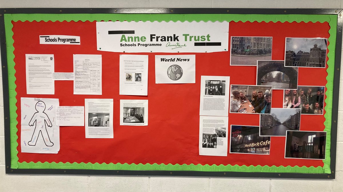 The school has been working hard for the arrival of the <a href="/AnneFrankTrust/">Anne Frank Trust</a> #HistoryforToday exhibition arriving on Monday. Thank you to <a href="/ArtandDesignSt1/">St John's RC Art and Design @St JohnsOfficial</a> and <a href="/StJohnsSL/">St John's Supporting Learners Department</a> for the artwork and emotional poems <a href="/StJohnsOfficial/">St John's RC High School</a> <a href="/StJohnsEng/">StJohns RC HS English</a>