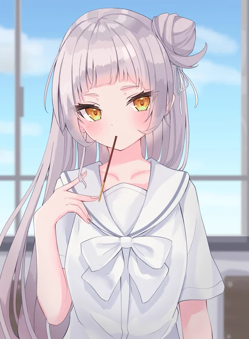 白セーラーとポッキーシオンちゃん!
#シオンの書物 