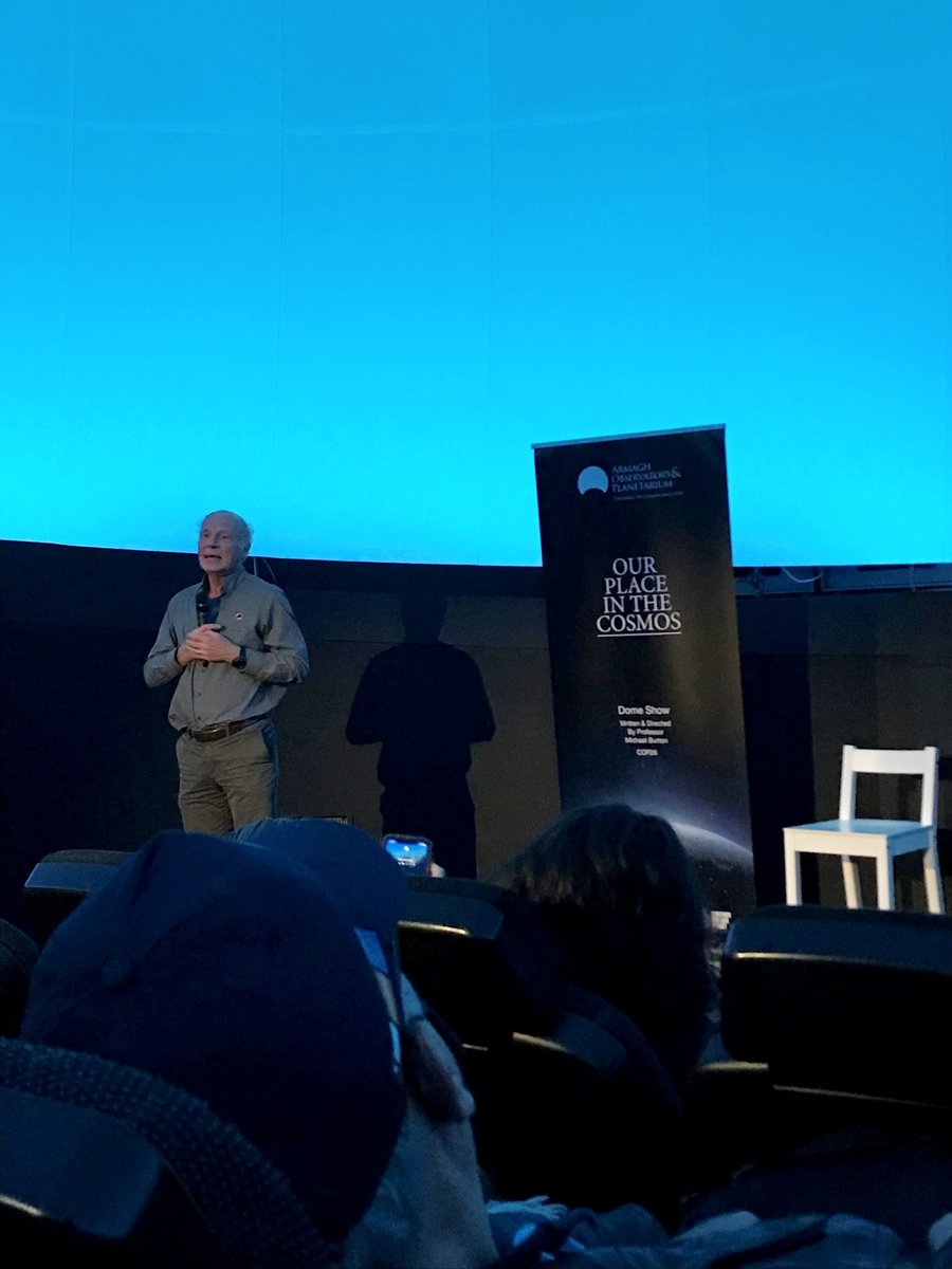 EdenCouncil's tweet photo. My 1st event of the day is “our place in the cosmos” in the planetarium. Great presentation given by Michael Burton from Armagh Observatory &amp; Planetarium 🌍 - Corentin #thereisnoplanetB #weneedactions #systemchangenotclimatechange #COP26 #Greenzone https://t.co/hCTquXGsTr