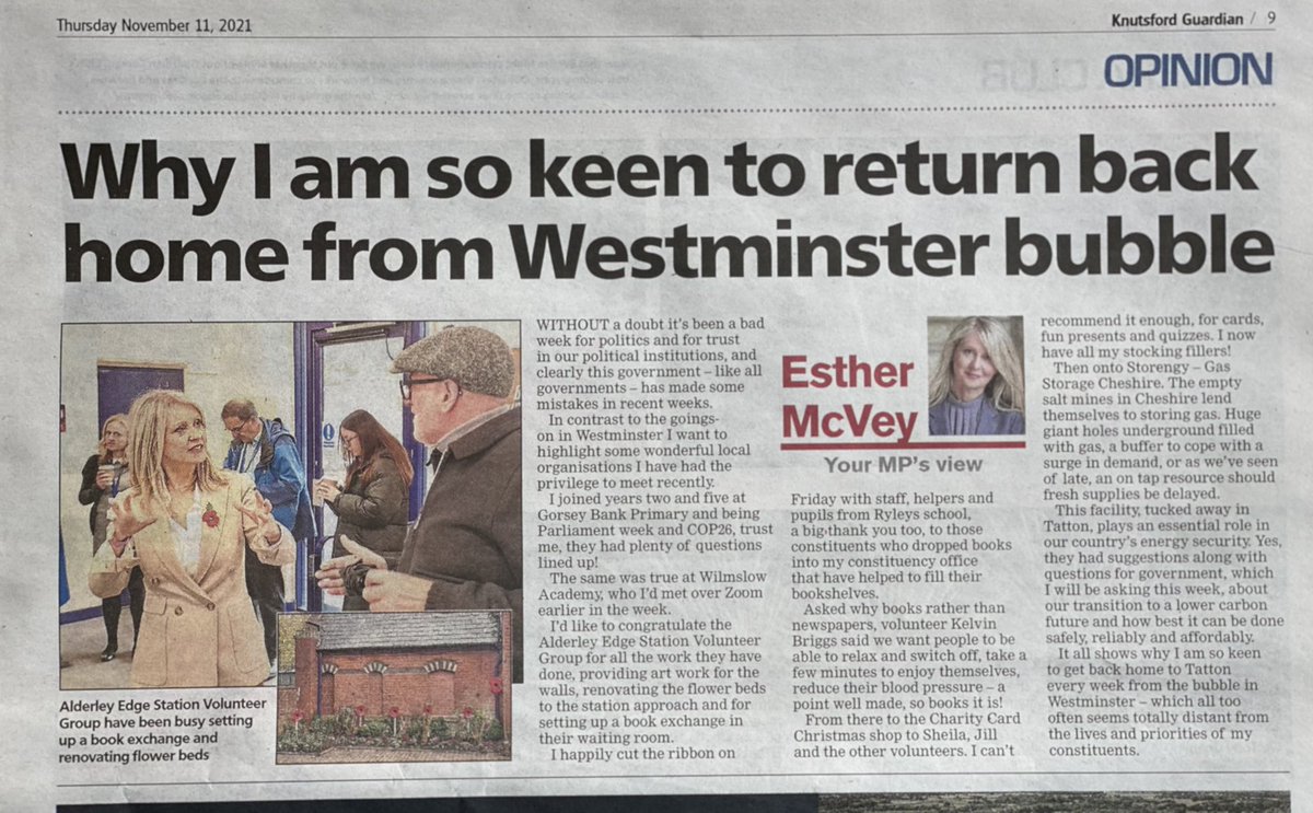 KelvinBriggs70's tweet photo. @StationEdge Thank you to @KnutsfordNews and @EstherMcVey1  for the coverage of our activities at Alderley Edge🖤and @exvista_eamonn for your support https://t.co/ZqkTHmeEuw