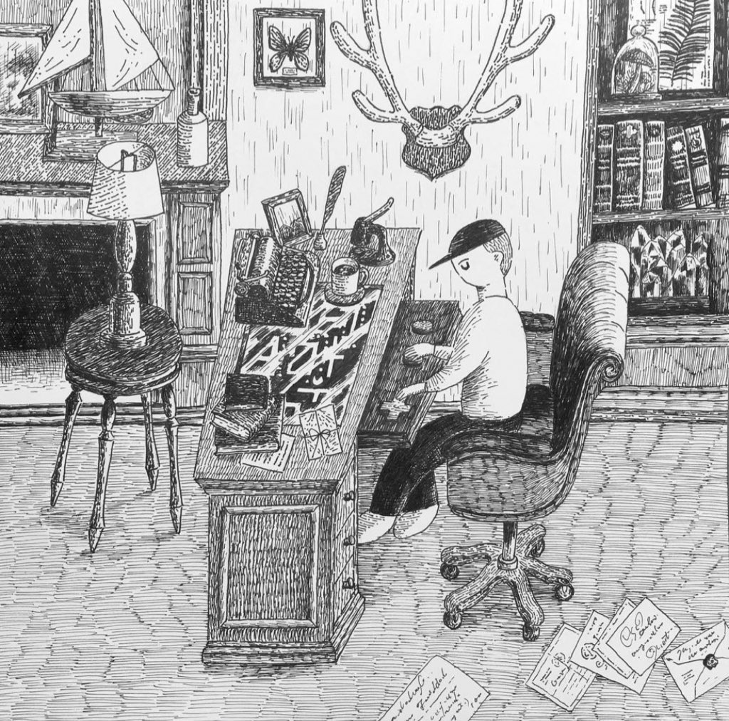 #線画の日
「線画、線画〜!!」 