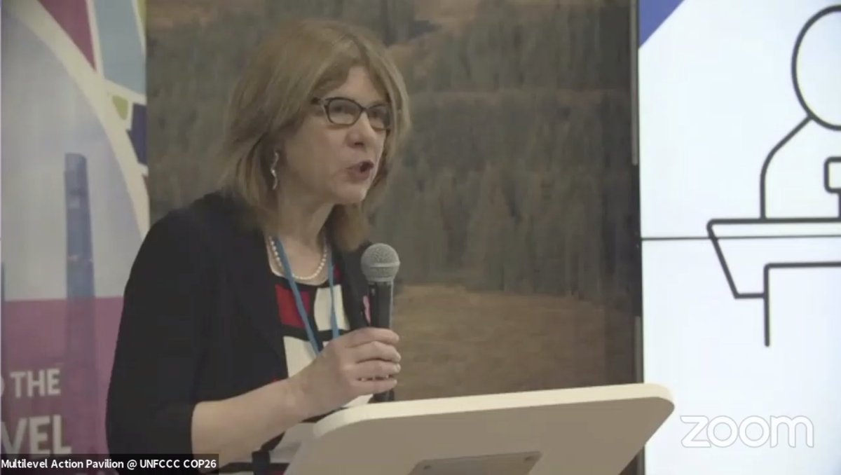 GlobalTaskforce's tweet photo. 🟢🔵@AlisonEvison, COSLA President, highlights that all local governments have a key role in delivering the outcome we seek, and need to be a key partner in climate dialogues.

#COP26 #Listen2Cities https://t.co/DW23g9414z