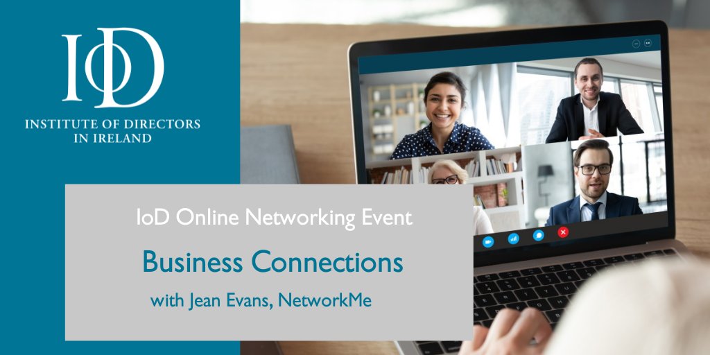 _BizLeaders_'s tweet image. RT @IoDIreland: Starting Soon! Our next online networking event, Business Connections, will kick off at 12:30. We look forward to seeing all our registered attendees.  The sessions will be moderated by @NetworkingJean. #BusinessLeaders #IoDEvents #Networ…