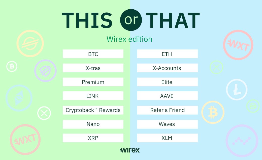 Happy #SinglesDay 🥳 To celebrate, we're giving away 1,111 WXT!

Be in to #WIN by.. 
1️⃣ Following  <a href="/wirexapp/">Wirex</a>
2️⃣ Commenting ‘This’ or ‘That’
3️⃣ Like &amp; RT 

T&amp;Cs apply: community.wirexapp.com/t/this-or-that…