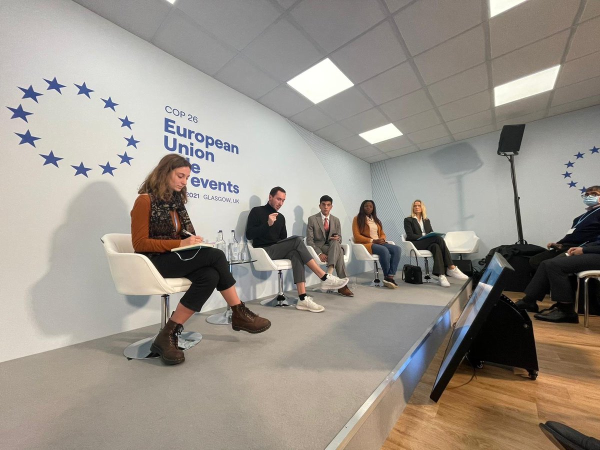 Y4Nature's tweet photo. Our success is a function of how our intent and actions are understood.
Feed in and properly articulate those ideas and lets transition them into actions- #EU delegation at #COP26 youth- decision-makers round table
>>https://t.co/jxPiOMSLId https://t.co/RmnbgMrKRC