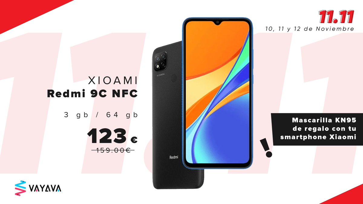 VAYAVA_ES's tweet photo. 📢 1️⃣1️⃣▪️1️⃣1️⃣📢
Aprovecha nuestras ofertas 🔝 por el #DíaDelSoltero
Descuentos de hasta el 80%‼️
Estas y muchas otras aquí 👉🏻 https://t.co/ZDzbblAPMx
#Descuentos #Ofertas #OnceDelOnce #DescuentosDíaDelSoltero #OfertasDíaDelSorteo #DescuentosSmartphone #singleday https://t.co/nDJVOk410W
