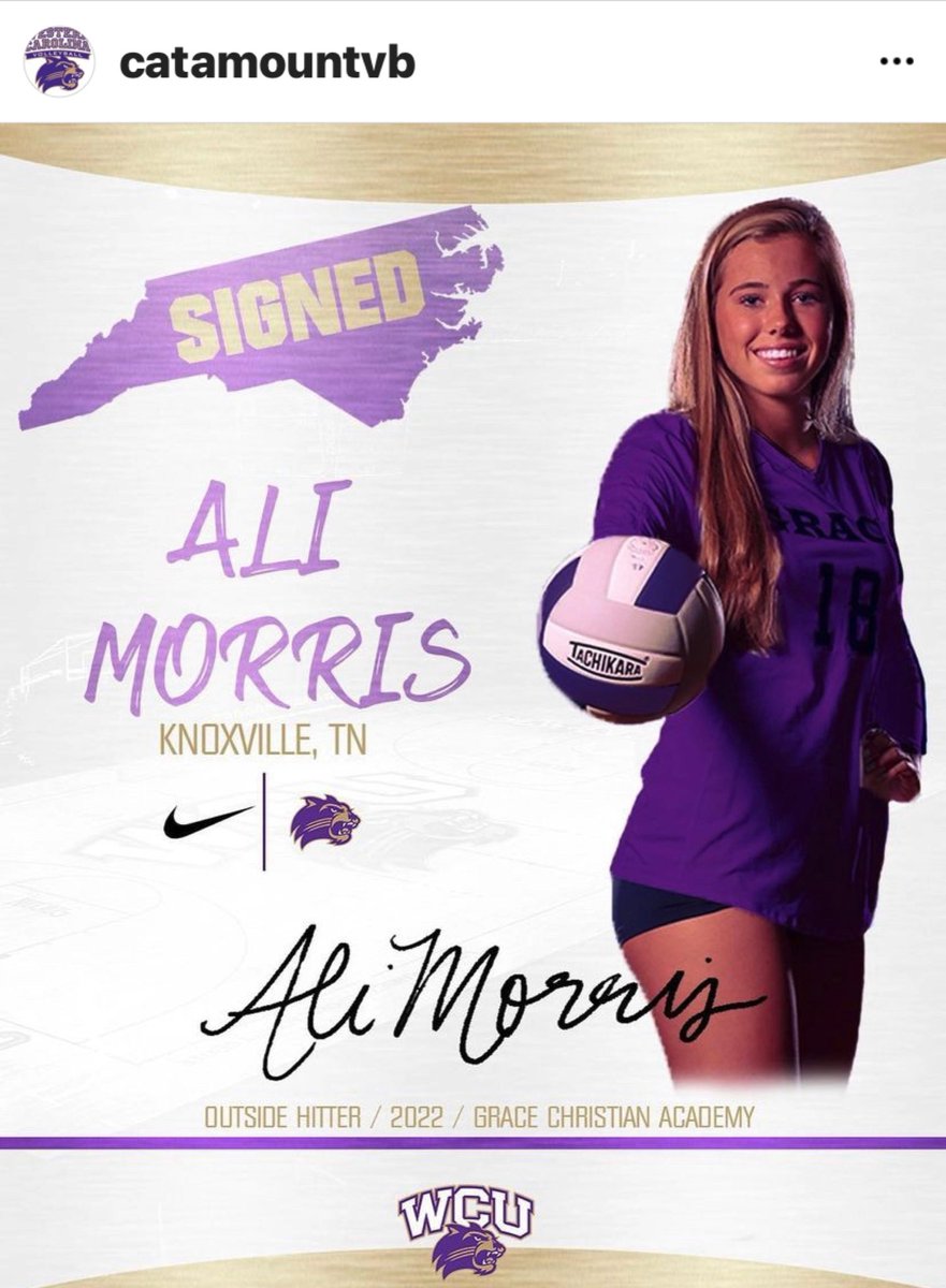 Officially a Catamount #NationalSigningDay <a href="/ali_morris10/">あか</a> #clubunite18national