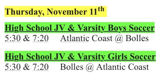 Athletic Contests Today <a href="/DuvalSchools/">DCPS</a> 
Good Luck Stingrays!