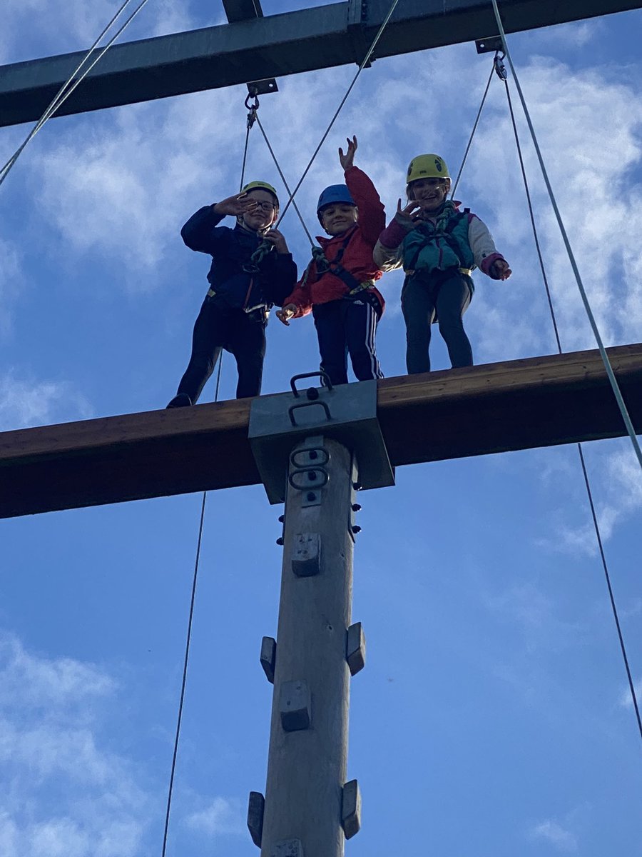 HarpAcademy1's tweet photo. Top of the high ropes excitement from Dahl class! #fellowshipafloat #pe https://t.co/7rYi7VMP5J