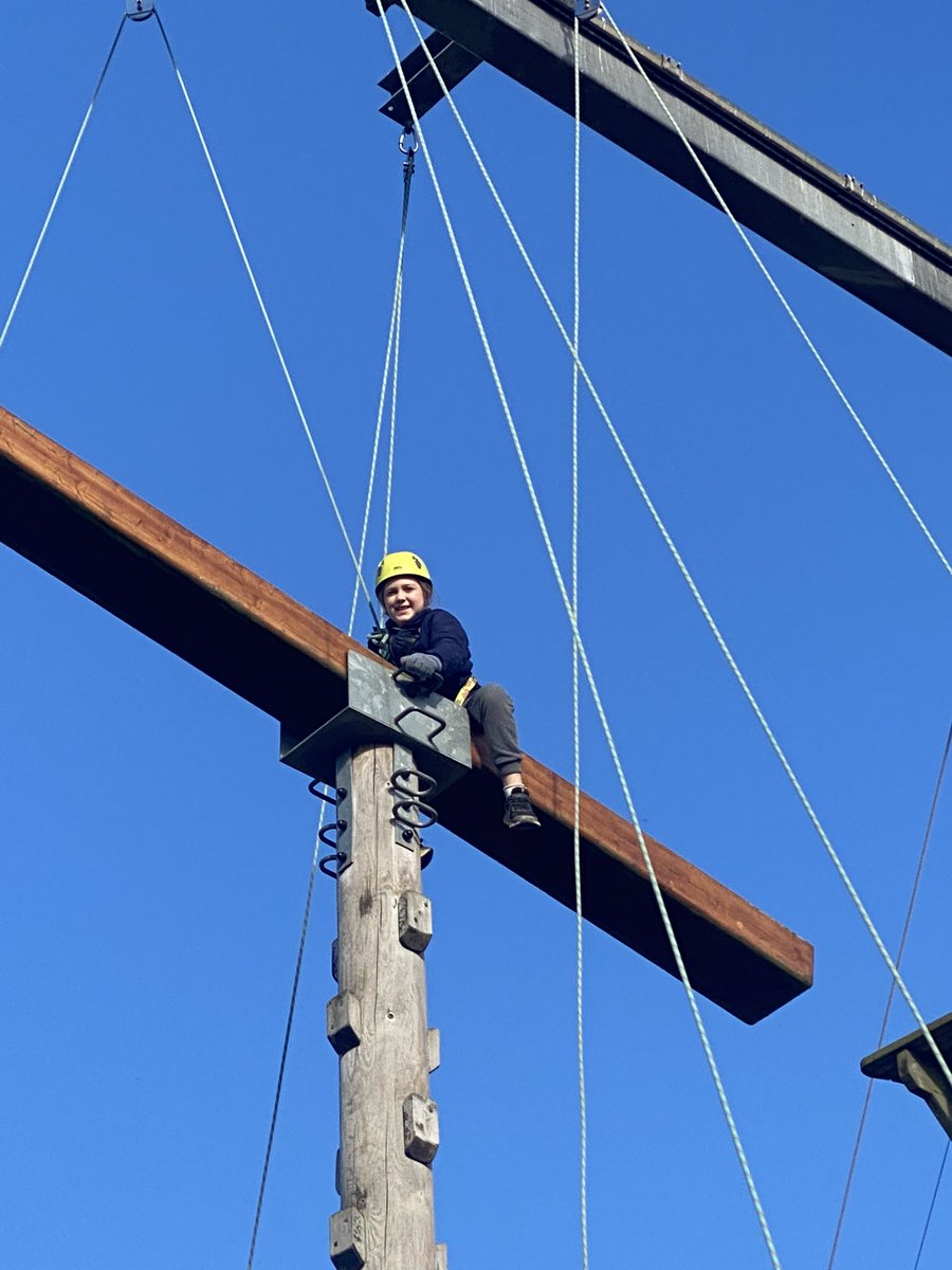 HarpAcademy1's tweet photo. Top of the high ropes excitement from Dahl class! #fellowshipafloat #pe https://t.co/7rYi7VMP5J