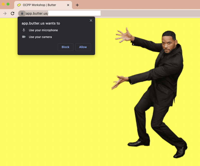 _cweinberger's tweet photo. https://t.co/4mSWNHl4aL asking for permissions – doesn't get any better today 🤣 @butter_hq https://t.co/oagtvRKYOL