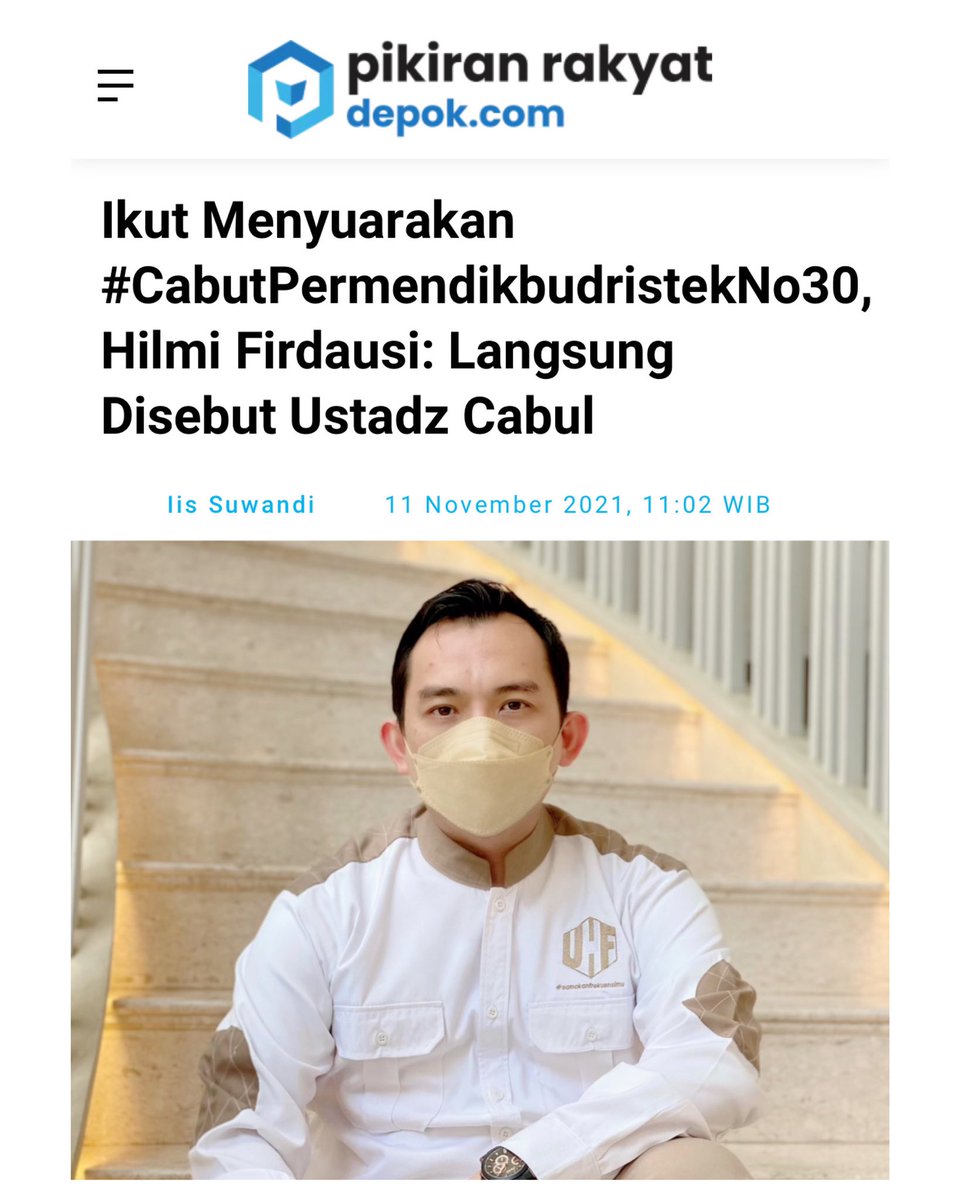 Hilmi28's tweet photo. Gaeesss…coba selama follow saya, pernah ga saya seperti yg mereka tuduhkan ? Lawong diwawancarai 4 host wanita cantik di TV Nasional mata saya aja nunduk…masa dibilang cabul. Tapi klo cabul artinya cakep betul, mungkin ada benarnya juga sih 🤣🤣🤣

#CabutPermendikbudristekNo30 https://t.co/kIdtFs9IOA