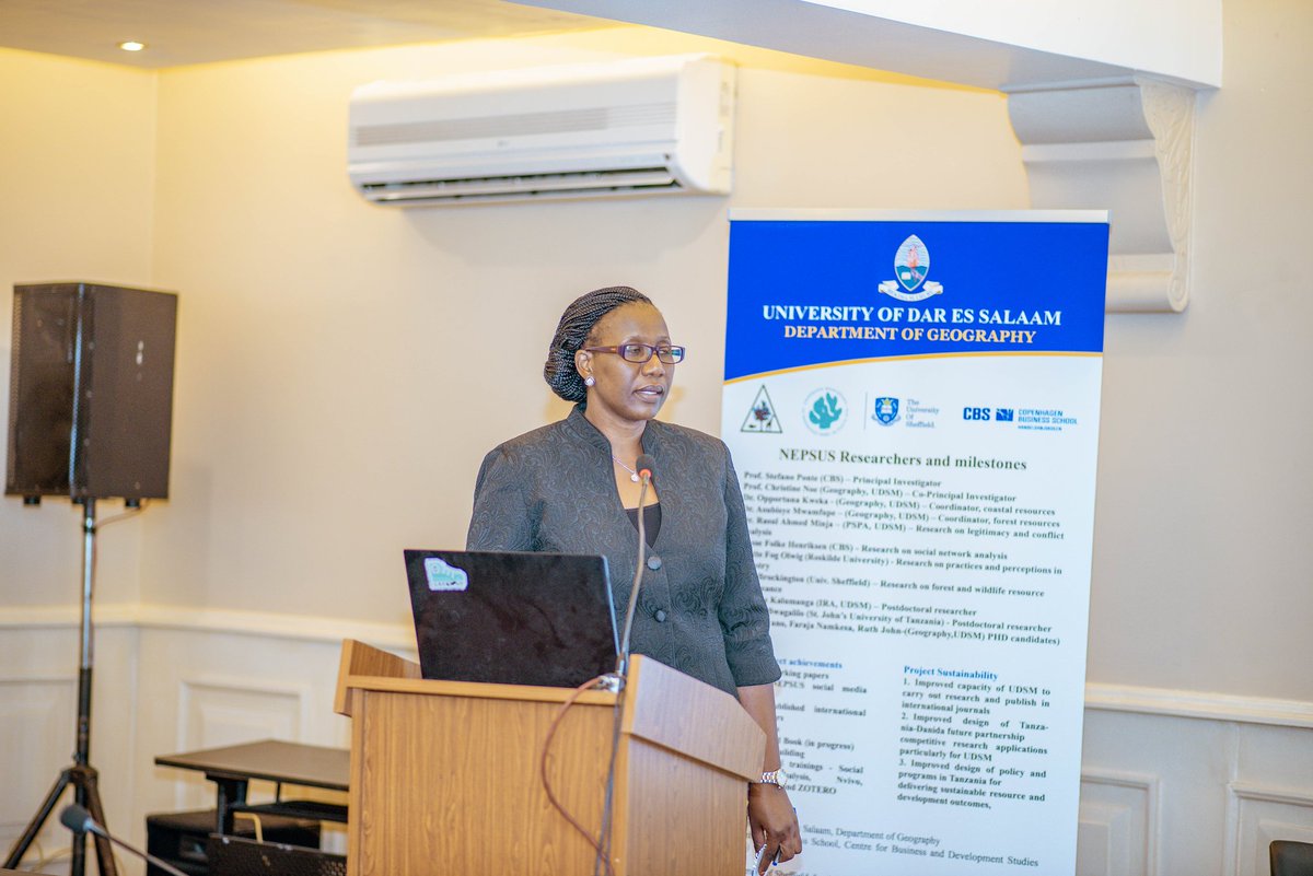 nepsus_research's tweet photo. Prof. Christine Noe is on board now presenting issues about wildlife and game reserve.

Join us for more discussion.. https://t.co/beAjrKFa0i
#NewPartnershipConference #SustainabilityInTanzania https://t.co/uFkY3vujXf