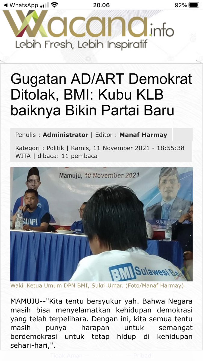BmiSulbar's tweet photo. https://t.co/nkJWH1JDRB @sukriumar07 @farhaneffendy @OfficialBMI__ @AgusYudhoyono @Demokrat_TV @sdk_62 https://t.co/zWtsAd8ZoL