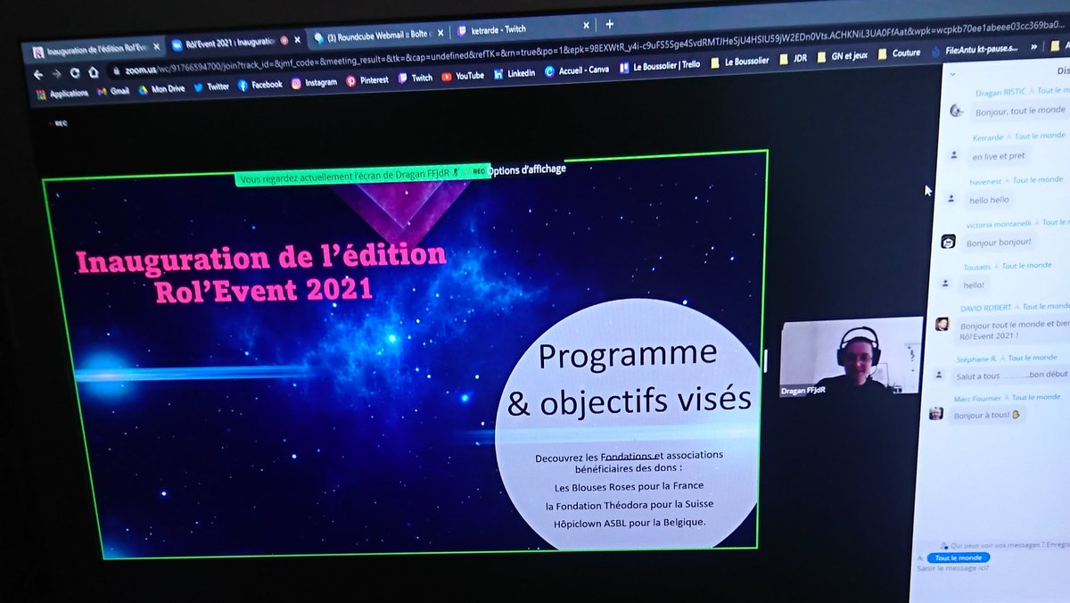 Leboussolier's tweet photo. Le #RolEvent2021 c'est parti !
Venez nous rejoindre pour la cérémonie d'inauguration et la présentation des associations qui ont besoin de votre soutien !
👉https://t.co/X3op8ugTTn https://t.co/RM1PL1rZ3j