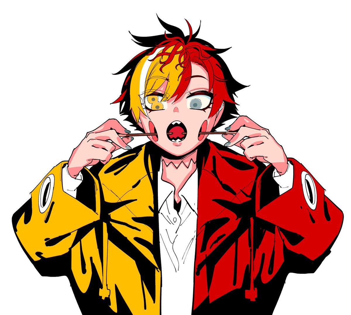 「#窓口まい
ポッキーゲーム 」|窓 口 基のイラスト