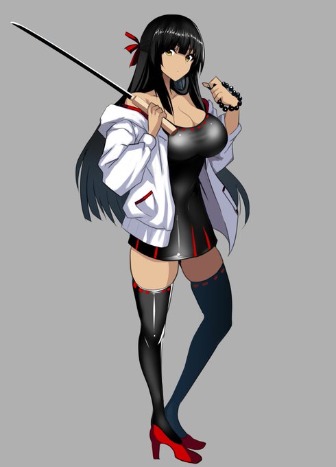 ご依頼いただいた黒髪褐色キャラ立ち絵 