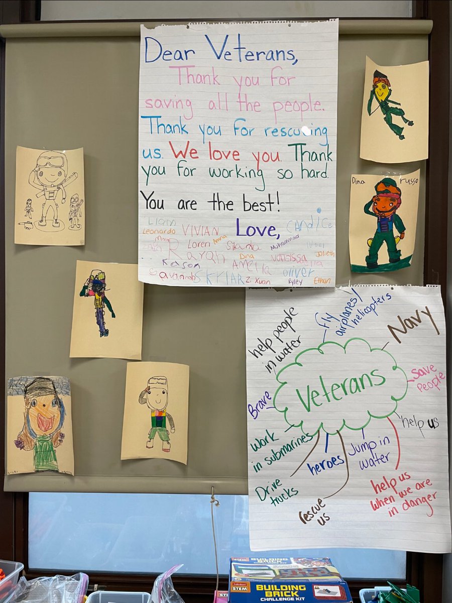 Happy Veterans Day! Class KS is so thankful for all our brave superheroes 🤗