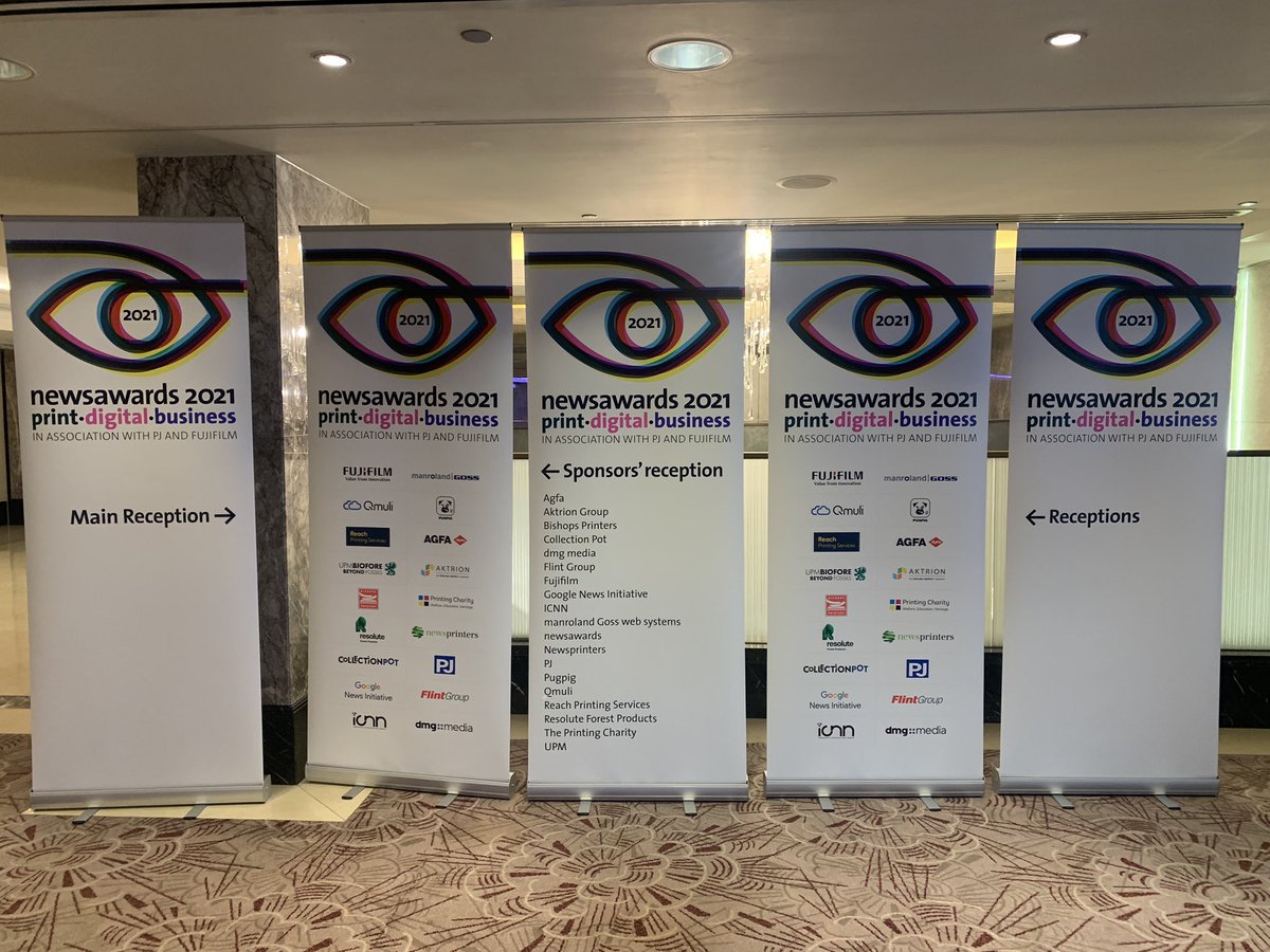 Today’s the day … newsawards 2021 .. good luck to all those on the shortlist…