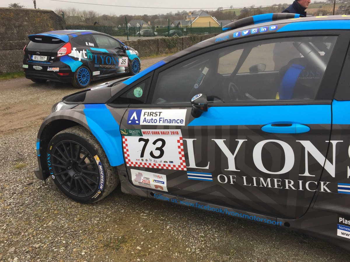 #TBT West Cork Rally 2018 

Two <a href="/Lyons_JLR/">LYONS of Limerick Motorsport</a> fiesta’s ready to leave Parc ferme for some rally action 😎😁

 #westcorkrally #FiestaR2 #fiestar5 
<a href="/LyonsLimerick/">Lyons of Limerick</a> | <a href="/MSportLtd/">M-Sport</a>
